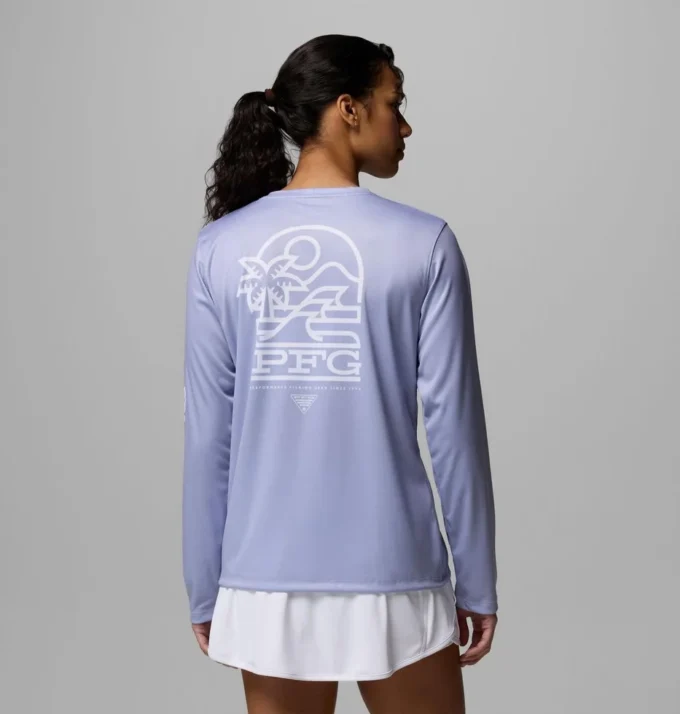 Women PFG Tidal Tee™ Palm Waves Long Sleeve Shirt Women PFG Tidal Tee™ Palm Waves Long Sleeve Shirt