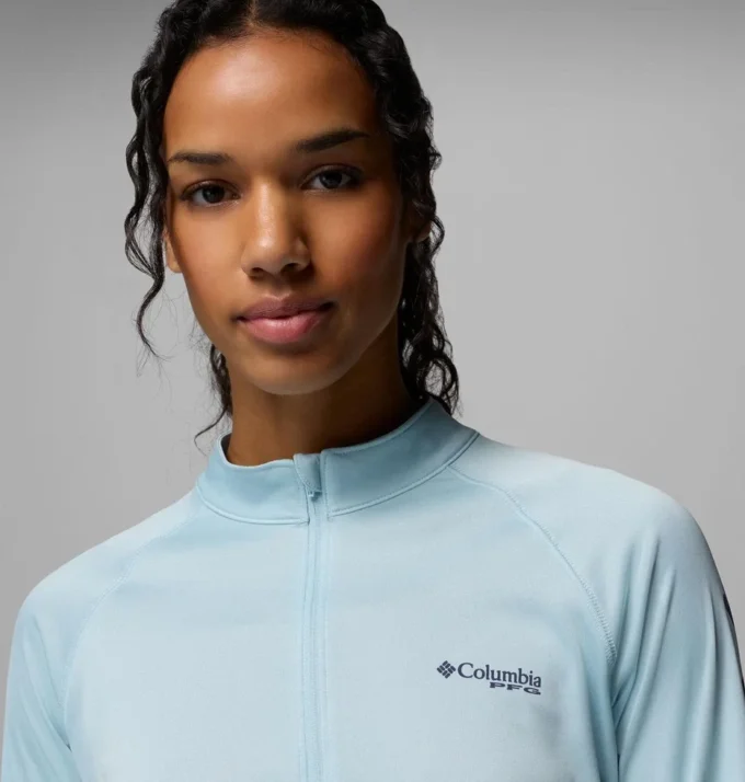 Women PFG Tidal Tee™ Quarter Zip Long Sleeve Shirt Women PFG Tidal Tee™ Quarter Zip Long Sleeve Shirt