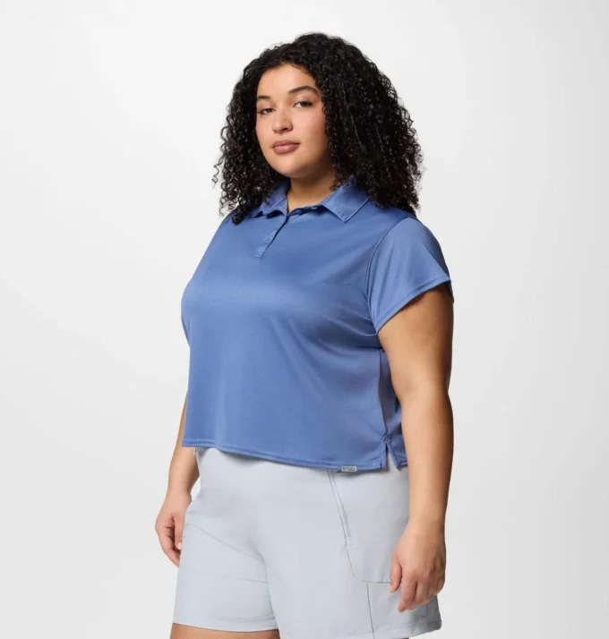 Women PFG Tidal Tee™ Short Sleeve Polo – Plus Size
