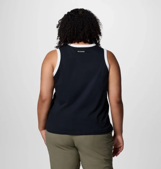 Women Rolling Bend™ Graphic Ringer Tank – Plus Size