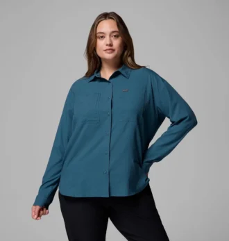 Women Silver Ridge™ Utility Long Sleeve Shirt – Plus Size