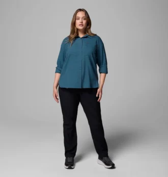 Women Silver Ridge™ Utility Long Sleeve Shirt – Plus Size
