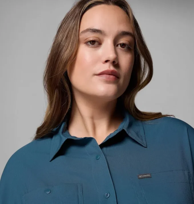 Women Silver Ridge™ Utility Long Sleeve Shirt – Plus Size