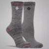 Women Space Dye Wool Crew Socks – 2 Pack