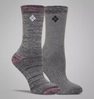 Women Space Dye Wool Crew Socks – 2 Pack