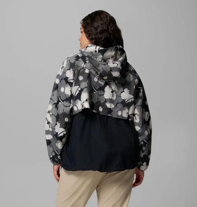Women Spire Valley™ Printed Windbreaker – Plus Size Women Spire Valley™ Printed Windbreaker – Plus Size