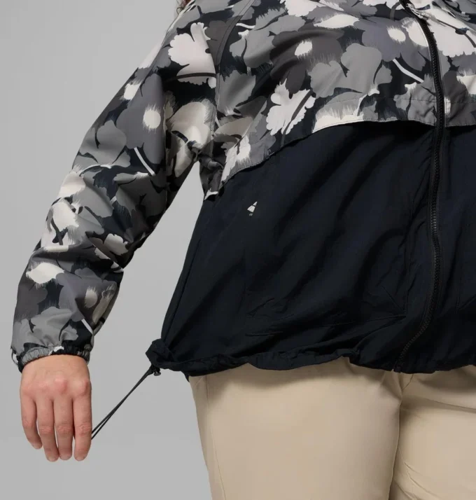 Women Spire Valley™ Printed Windbreaker – Plus Size Women Spire Valley™ Printed Windbreaker – Plus Size