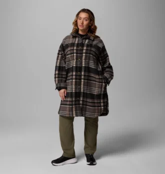 Women Wildest Venture™ Long Fleece Coat – Plus Size