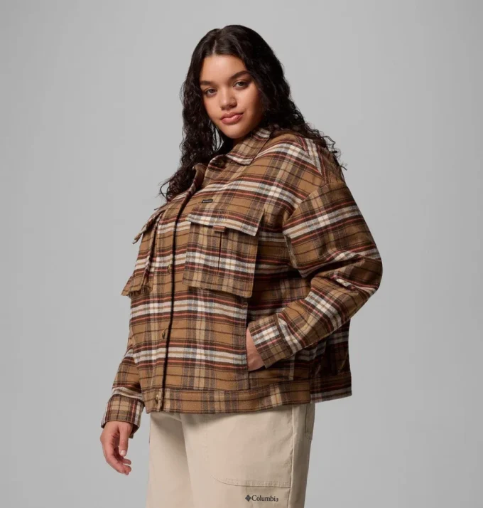 Women Wildest Venture™ Shirt Jacket – Plus Size