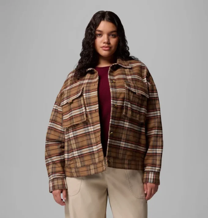Women Wildest Venture™ Shirt Jacket – Plus Size