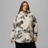 Women Winter Warmth™ Printed Full Zip Hoodie – Plus Size